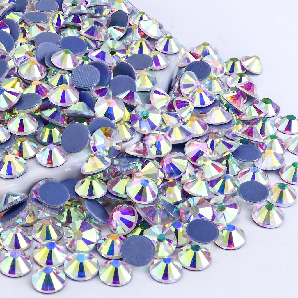 Diamond Cut Crystal AB Hotfix Rhinestone (SS10)