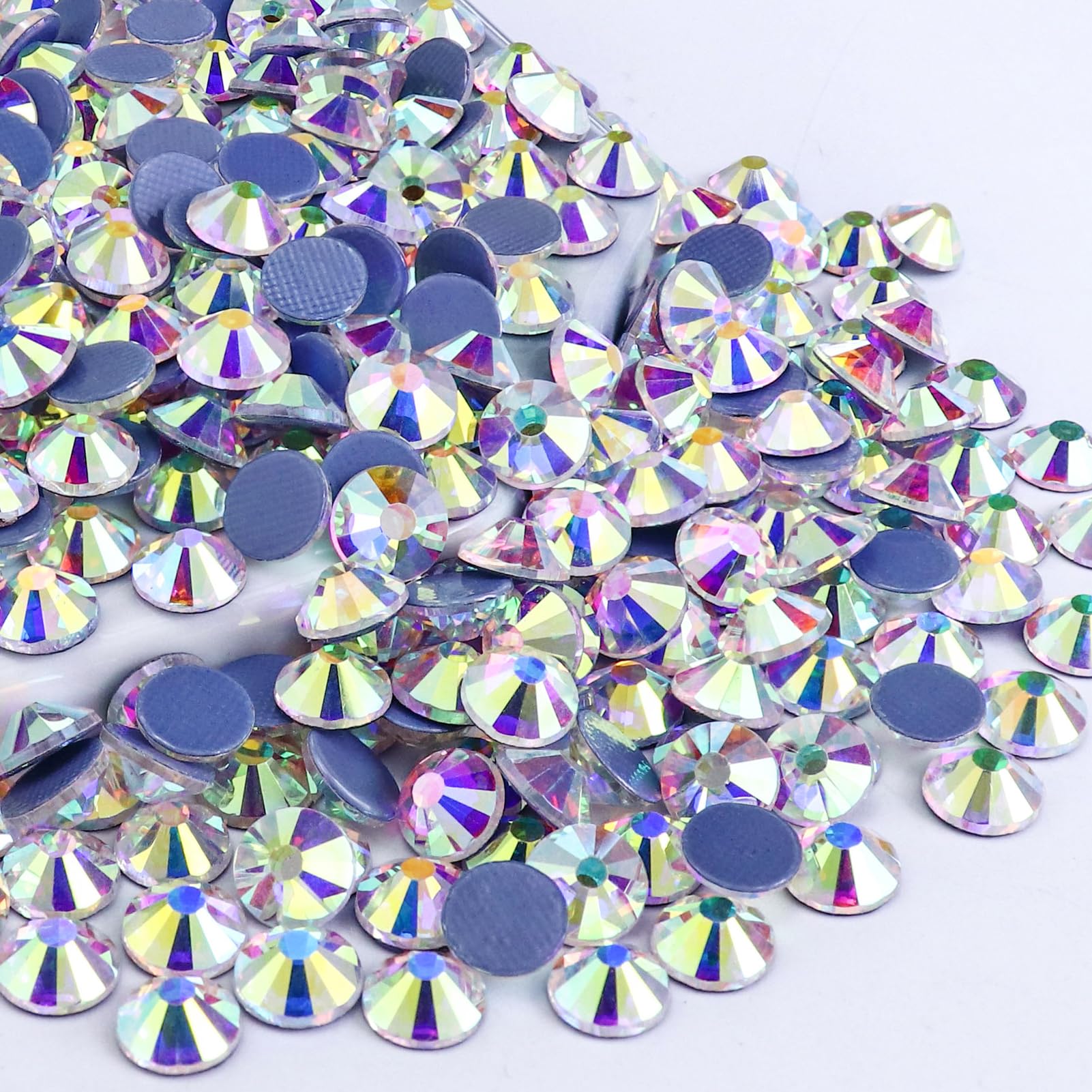 Diamond Cut Crystal AB Hotfix Rhinestone (SS10)