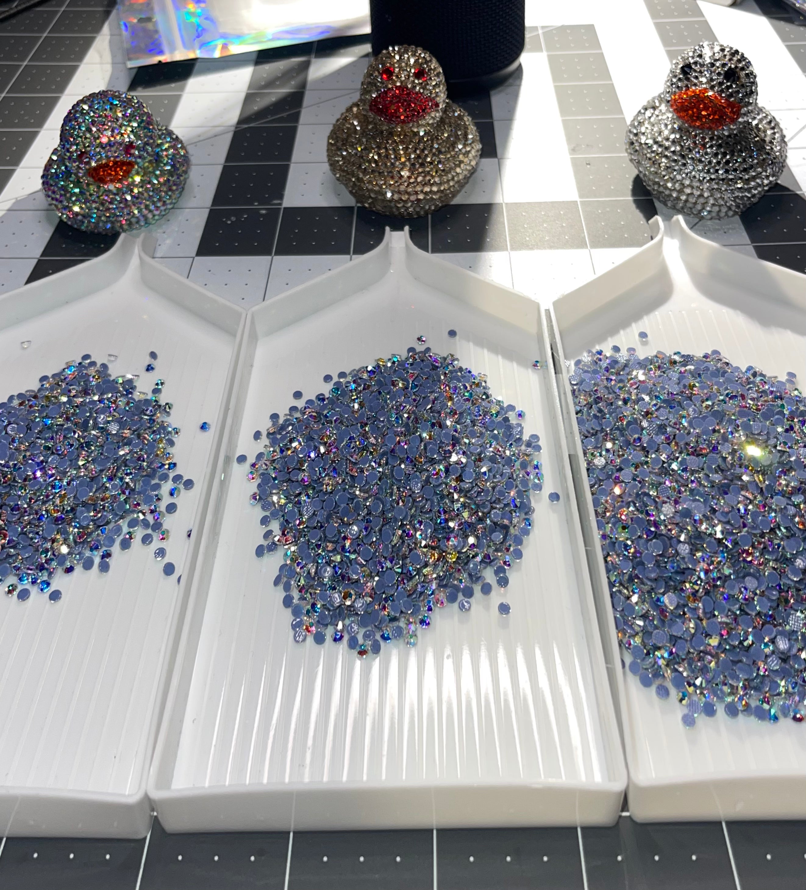 Diamond Cut Crystal AB Hotfix Rhinestone (SS10)