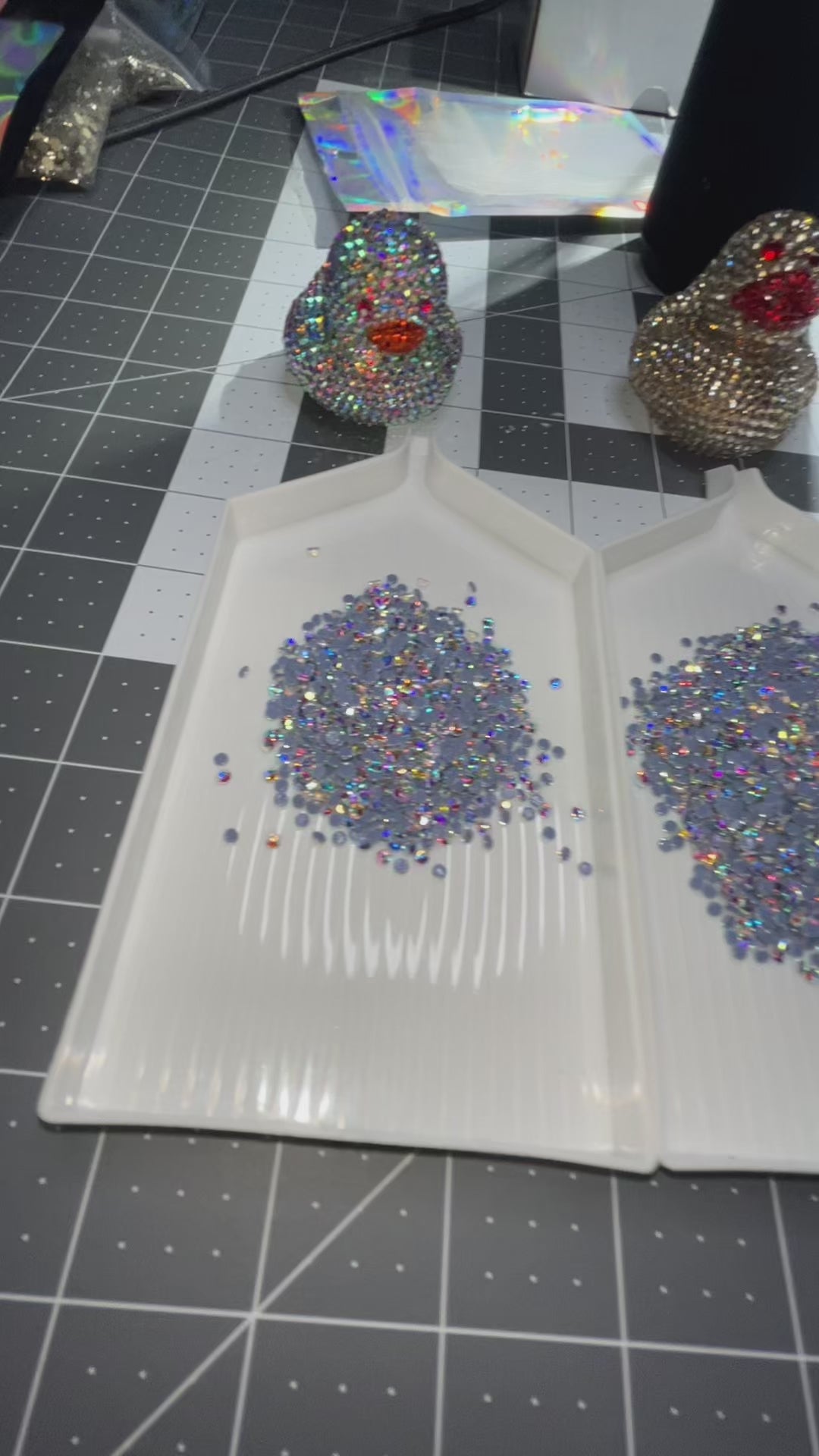 Diamond Cut Crystal AB Hotfix Rhinestone (SS10)